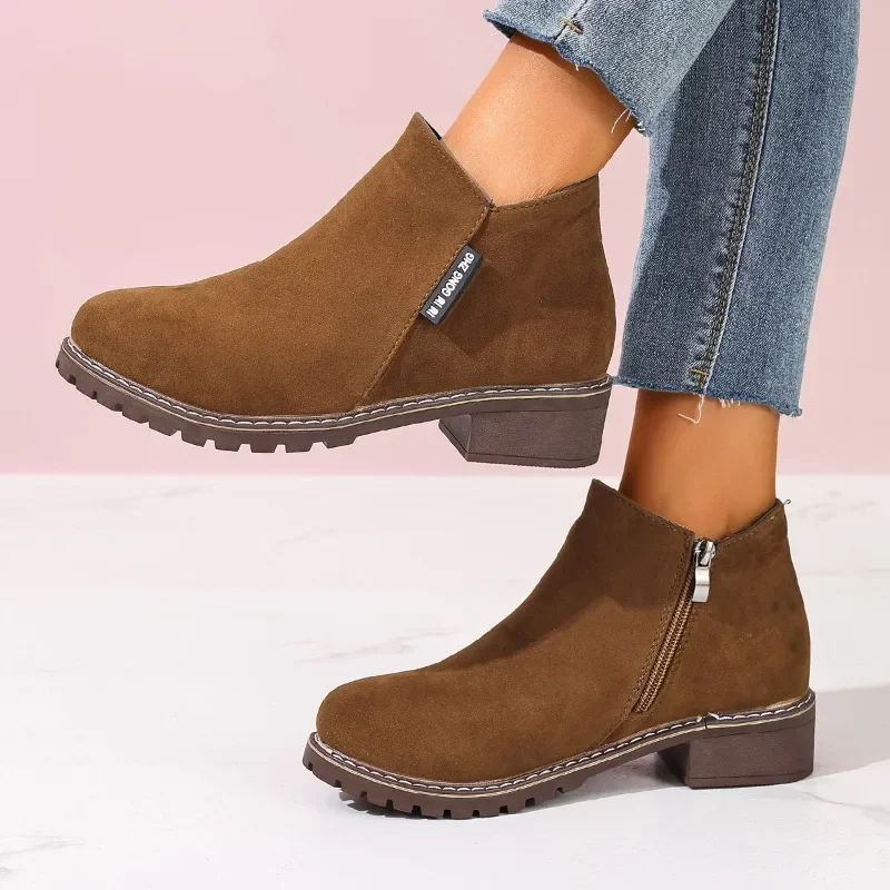 Woman Formal Wear - Women Autumn Winter Ankle Boots Side