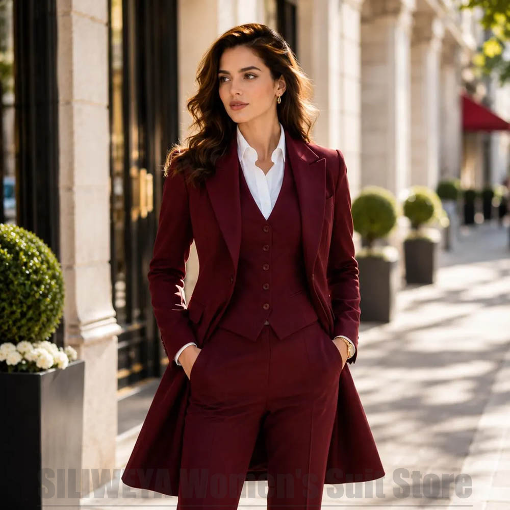 Women Formal Wear Outfits - Fashion Women 3 Piece Suit Elegant
