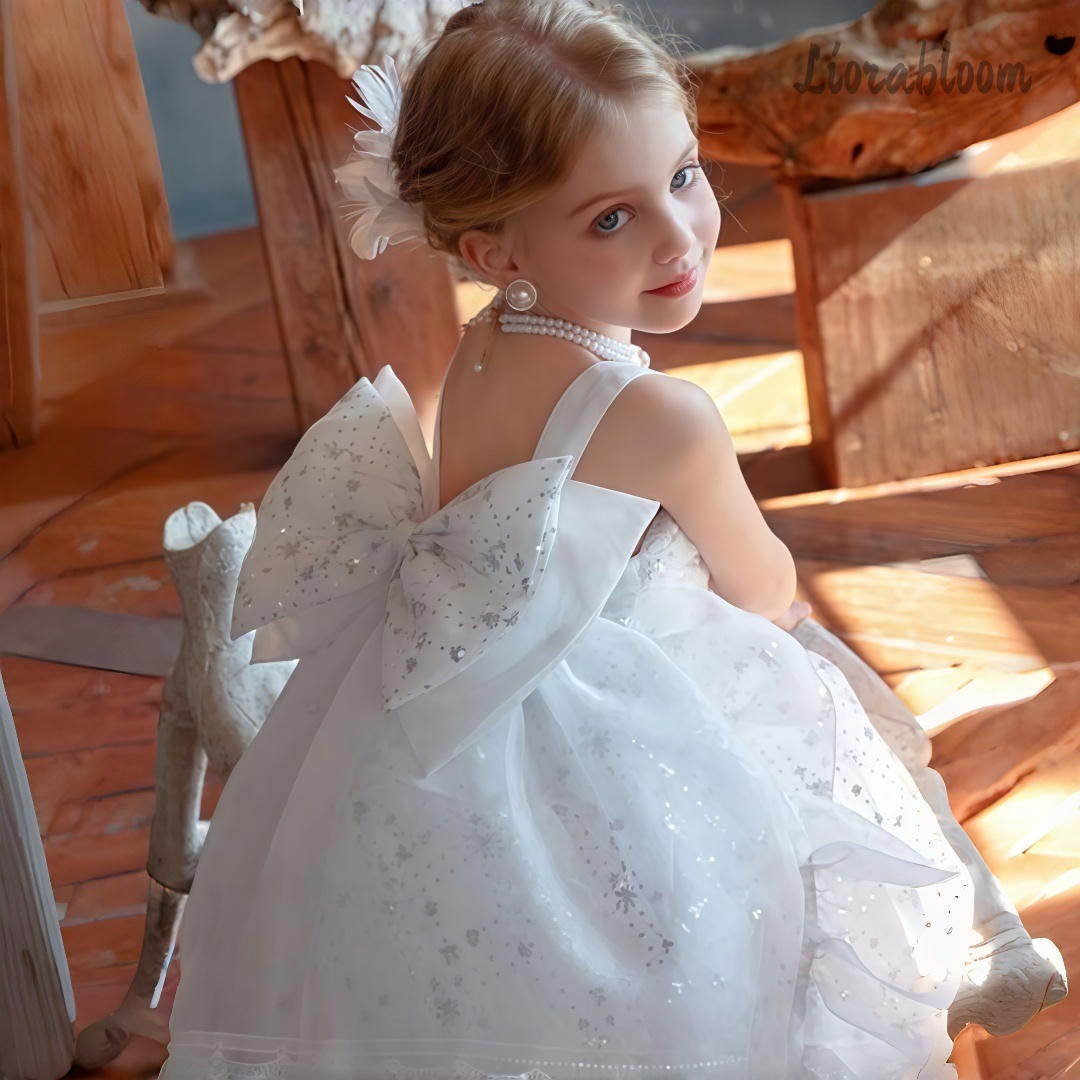 Formal Attire Woman - Custom Girls' Wedding Attire Spaghetti-Strap Sequin