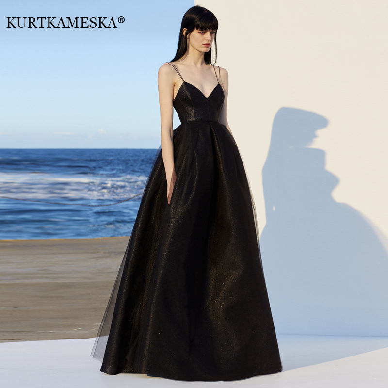 Elegant Spaghetti Strap Evenin - Women Formal Wear Dress 评论和价格