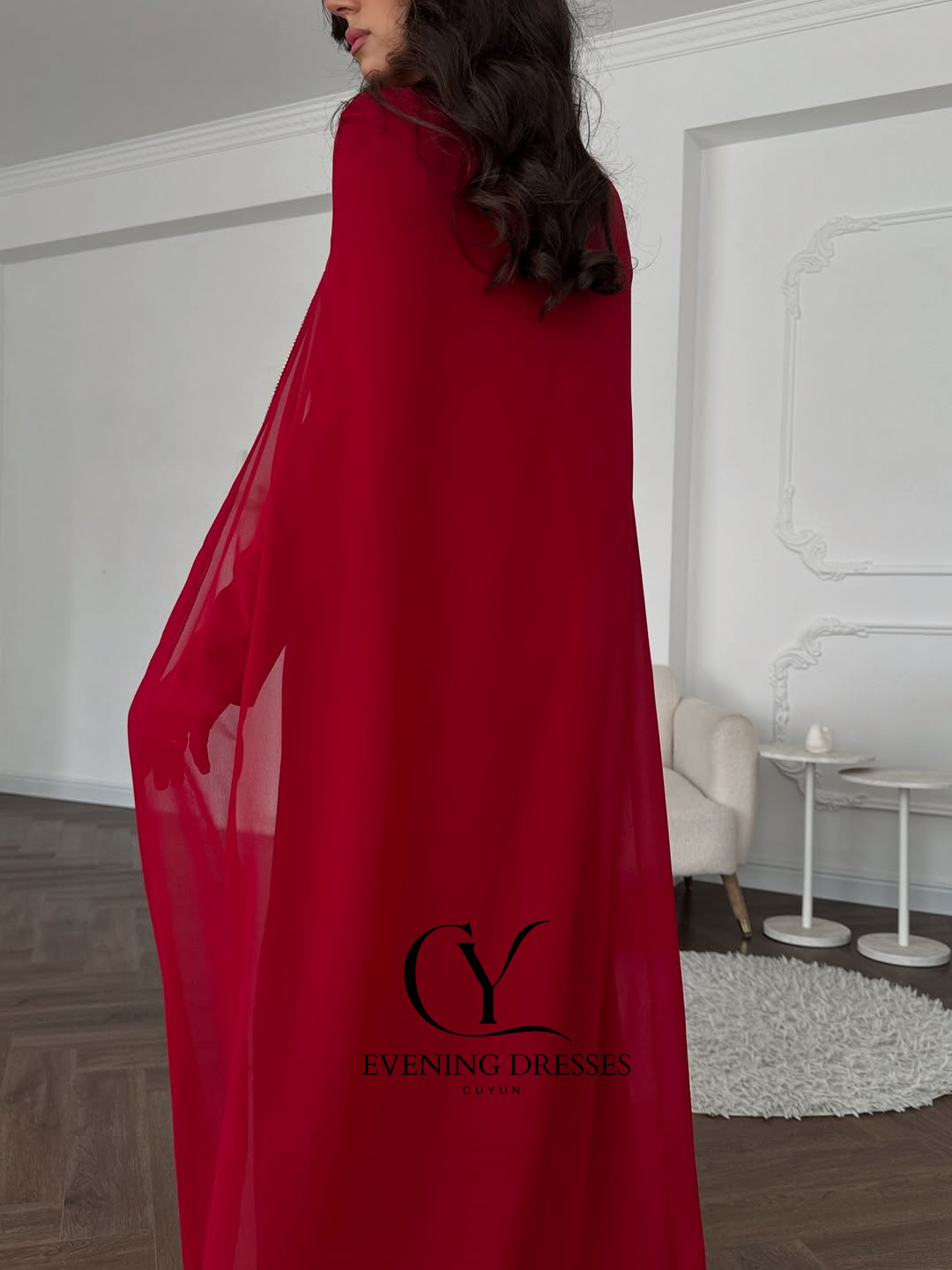 CUYUN Red Saudi Women Evening  - Women Formal Wear Dubai 评论和价格