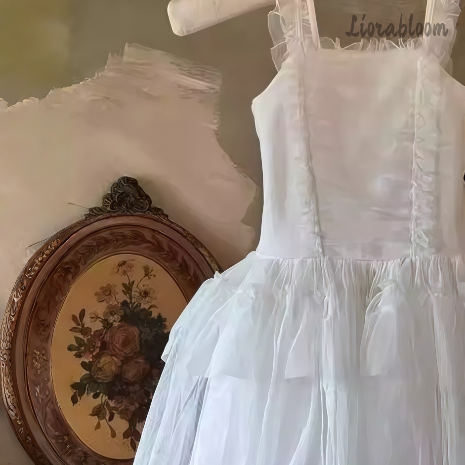 White Spaghetti Strap Tulle Fl - Formal Attire Woman 评论和价格