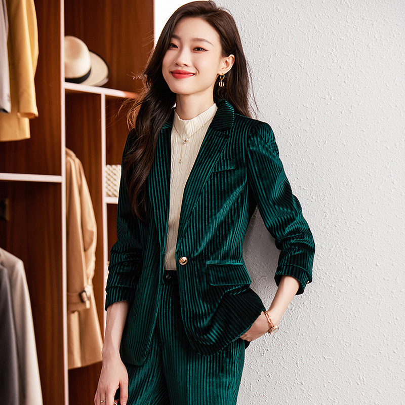 Women's velvet blazer for autu - High End Women'S Formal Wear 评论和价格