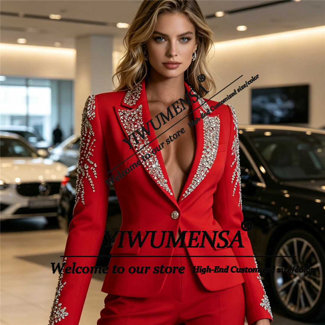 Luxury Women Suits 2 Pieces Se - Woman Formal Wear 评论和价格