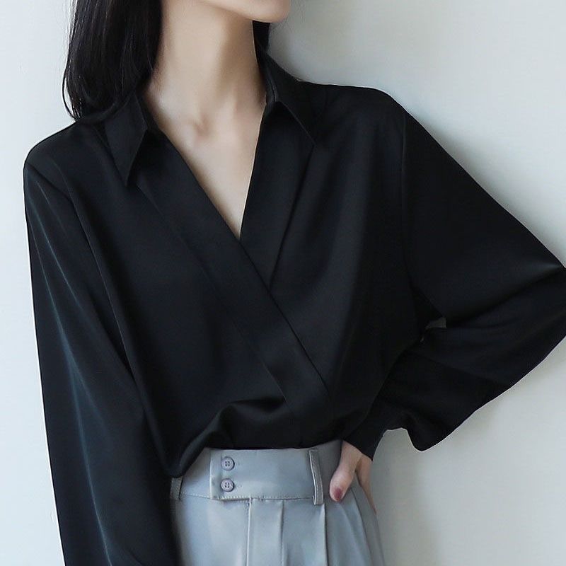 Gidyq Women Black Chiffon Shir - Women'S Formal Wear Blouse 评论和价格