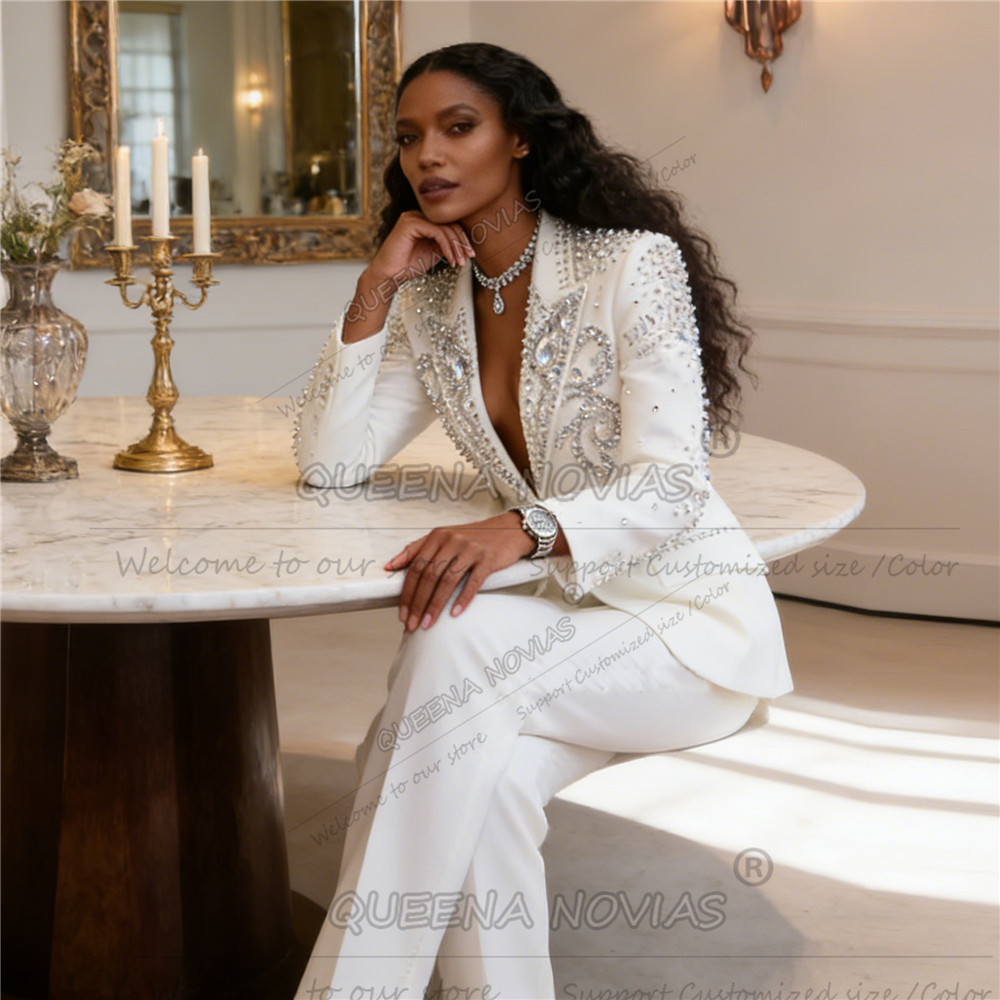 Customized Stones Beaded Suit  - Formal Attire Woman 评论和价格