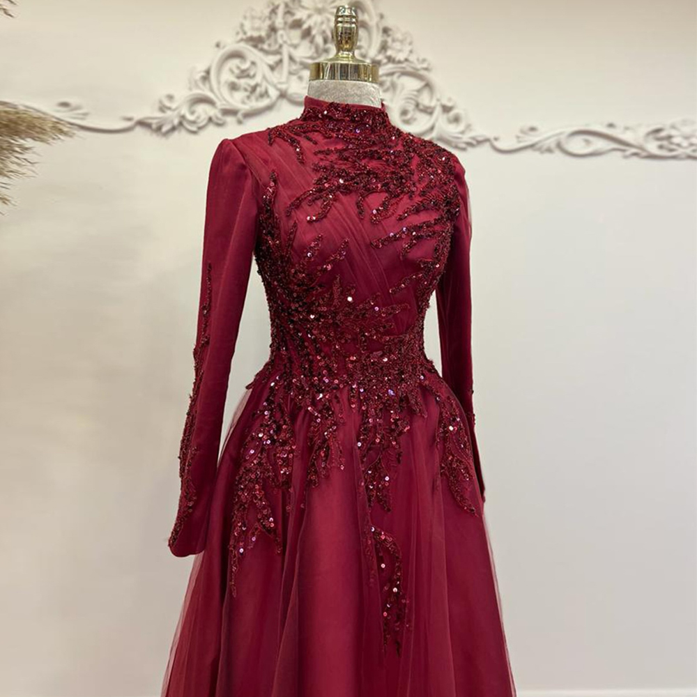 Beads Ankle Length A Line Prom - Women Formal Wear Dress 评论和价格