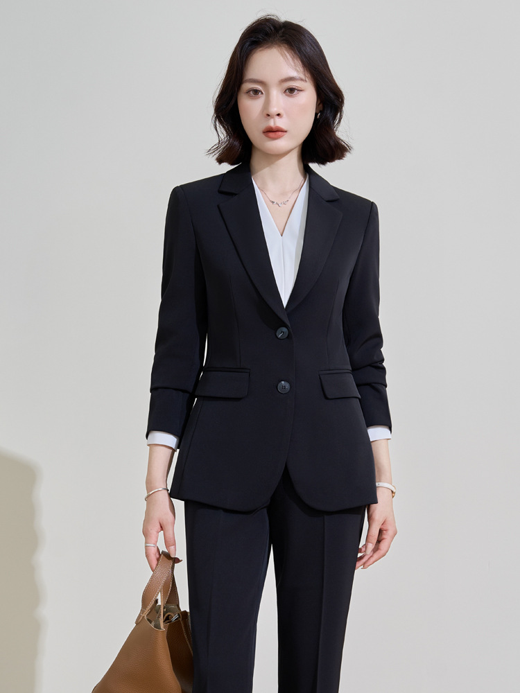 Navy blue professional suit fo - Women Formal Wear For Interview 评论和价格