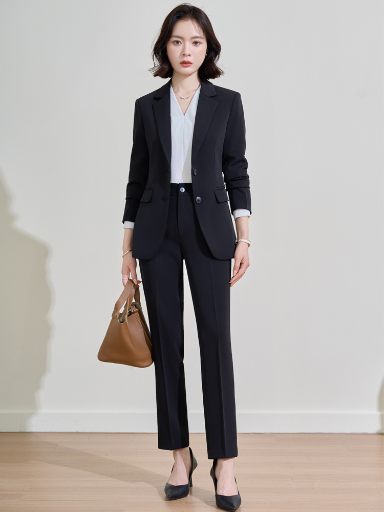 Navy blue professional suit fo - Women Formal Wear For Interview 评论和价格
