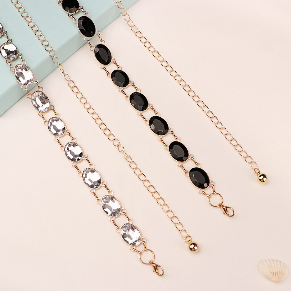 Chic Rhinestone Waist Chain Wo - Women'S Formal Wear Accessories 评论和价格