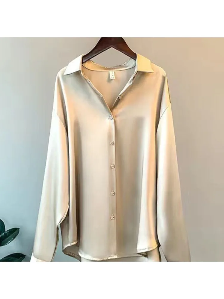 Plus Size Casual Women Silk Sh - Women'S Formal Wear Blouse 评论和价格