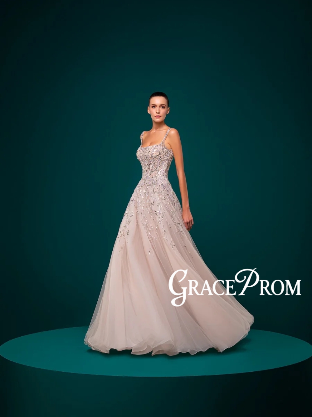 Elegant Square Neck Evening Dr - Women Formal Wear Dubai 评论和价格