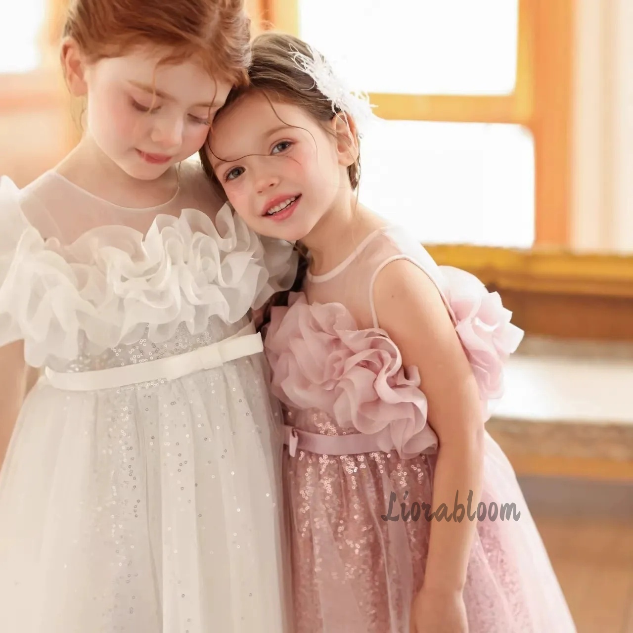 Girls' Pink Wavy Tulle Formal  - Formal Attire Woman 评论和价格