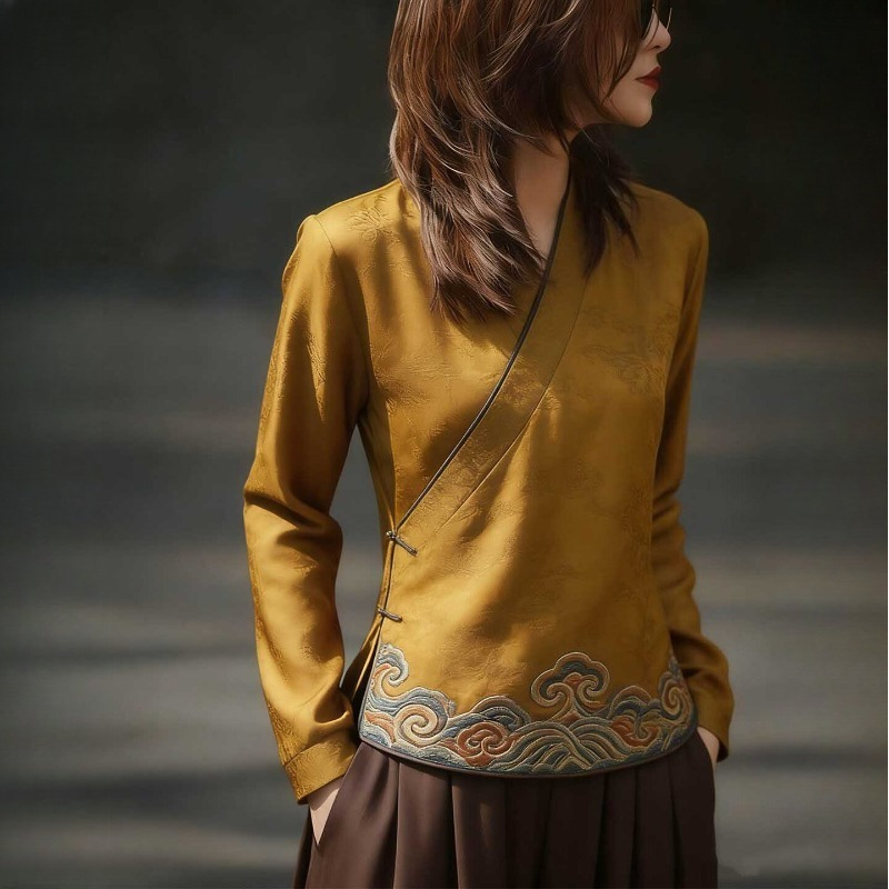 Chinese Style Women's Blouses  - Women'S Formal Wear Blouse 评论和价格
