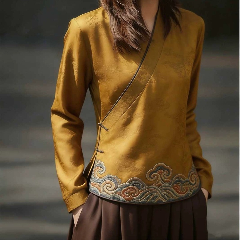 Chinese Style Women's Blouses  - Women'S Formal Wear Blouse 评论和价格