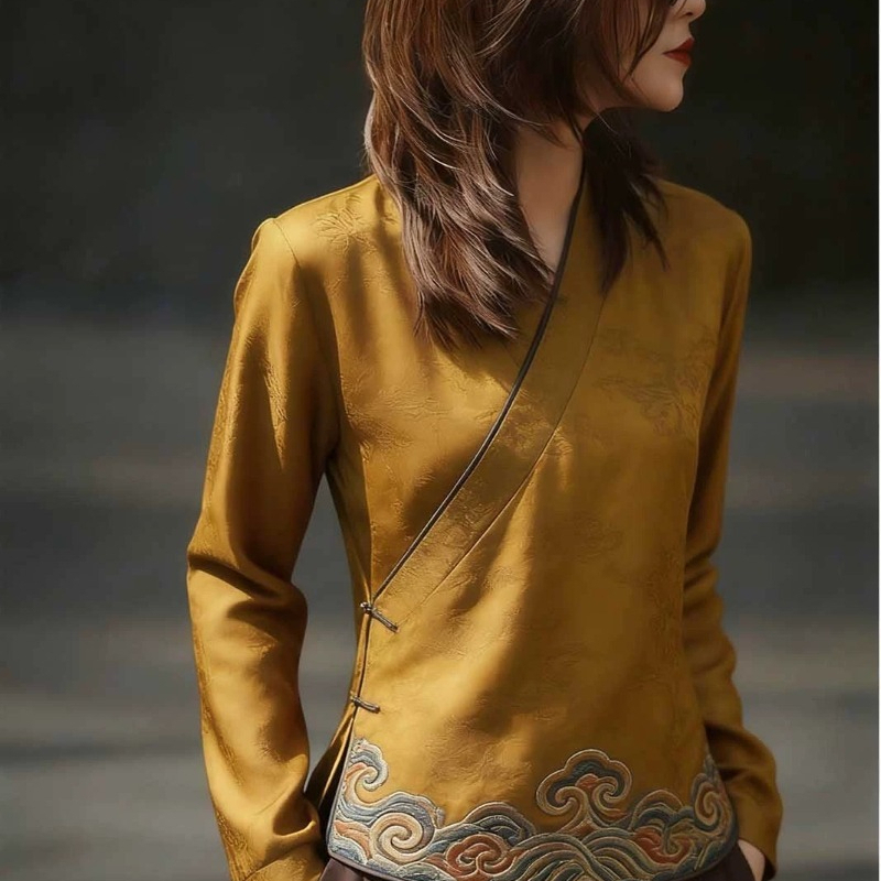 Chinese Style Women's Blouses  - Women'S Formal Wear Blouse 评论和价格