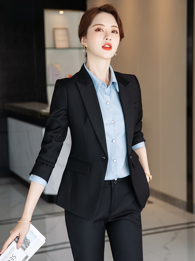 Gray Suit Set for Women Spring - High End Women'S Formal Wear 评论和价格