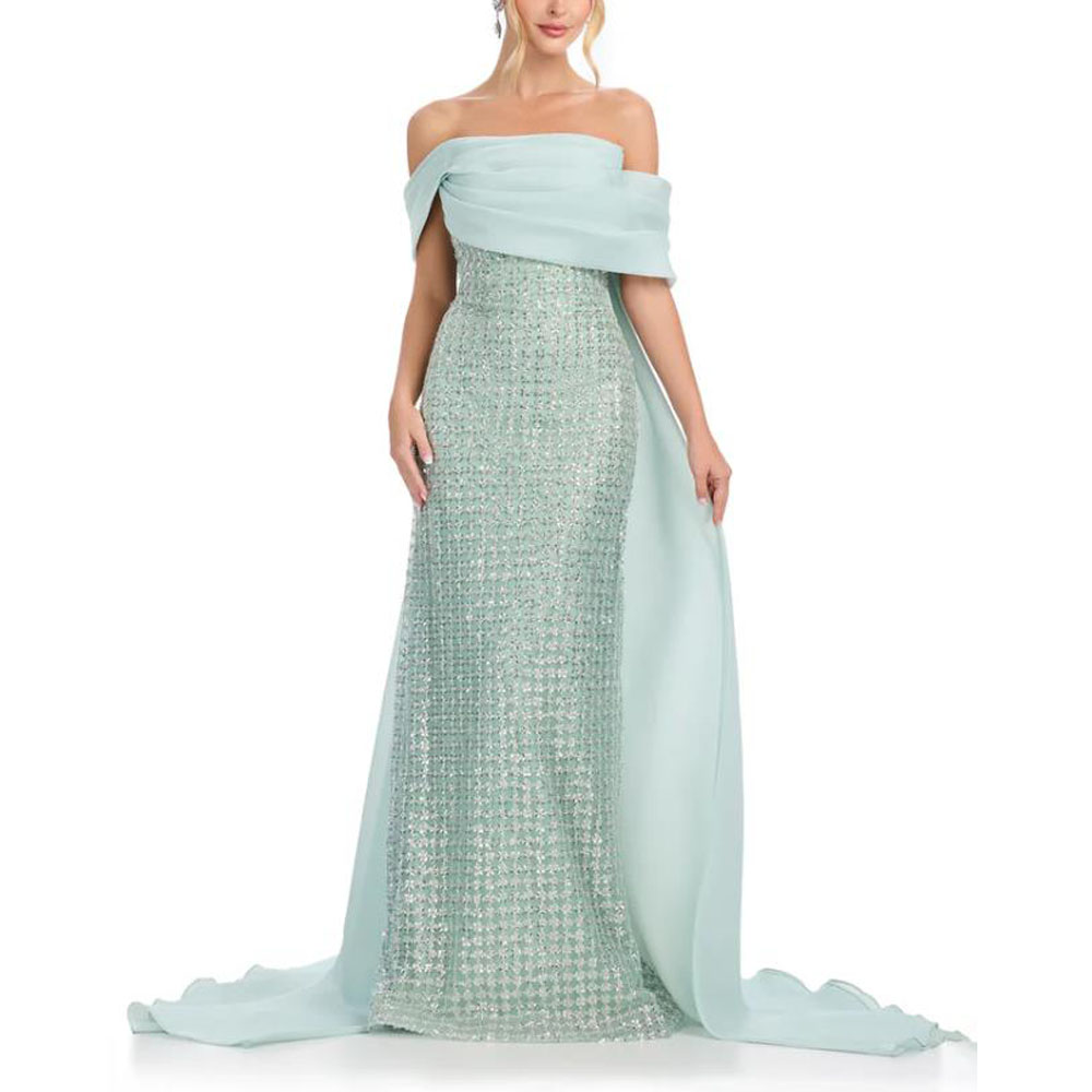 Customized Glitter Evening Dre - Women Formal Wear Dress 评论和价格