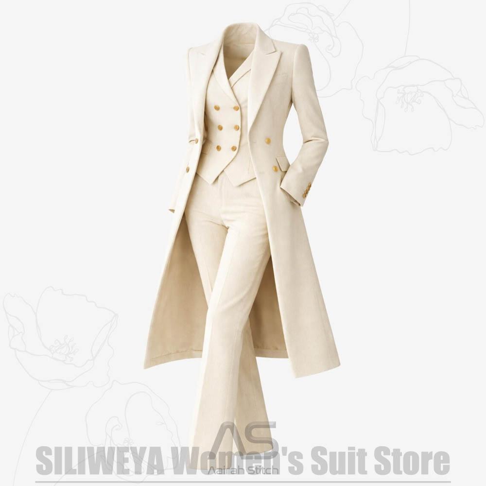Women's Suit 3 Piece Double Br - Women Formal Wear Outfits 评论和价格