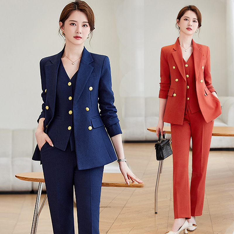 Navy Blue Suit Set for Women,  - High End Women'S Formal Wear 评论和价格