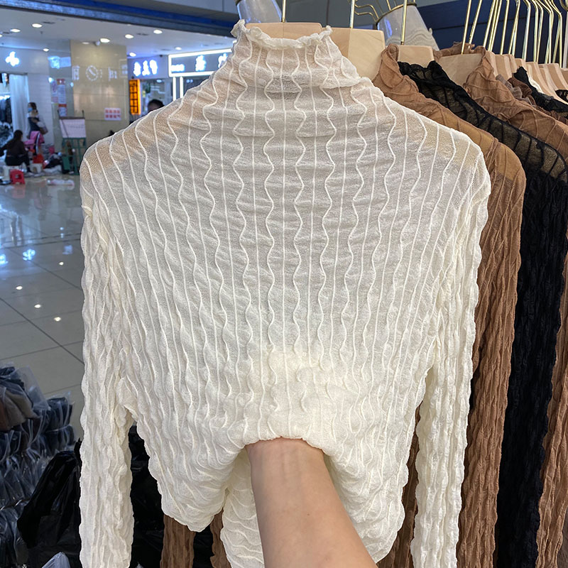 Blouse Women Turtleneck Long S - Women'S Formal Wear Blouse 评论和价格