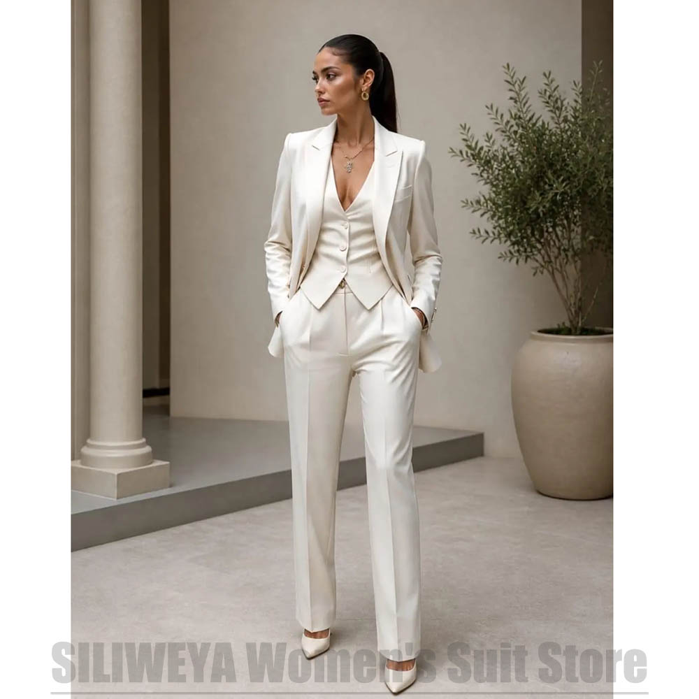 Women 3 Piece Suit Set Blazer  - Women Formal Wear Outfits 评论和价格