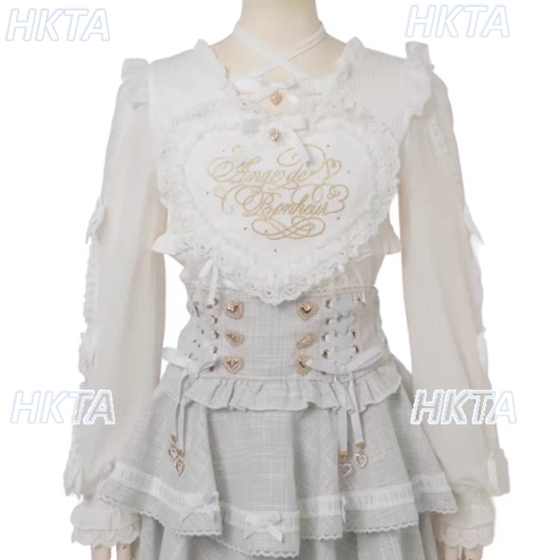 Japanese New Sweet Cute Pink W - Women'S Formal Wear Blouse 评论和价格