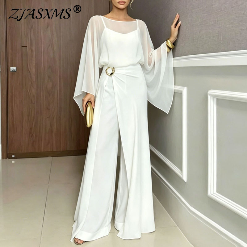 Women Formal Jumpsuit 2Pcs Set - Formal Attire Woman 评论和价格